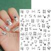 Adesivos de Nail Art Hot Cross-border Ins Cute Kitten Puppy Graffiti Love Children's Fun Adesivo Nail Art Adesivos unha