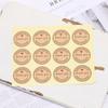 Panificação Caixa de embalagem Adesivo de selagem Round Love Sticker feito à mão Cowhide etiqueta adesiva adesivo decorativo adesivo