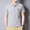 (Apoya una generación de cabello) camiseta de verano de manga corta para hombre bordado talla grande camisa POLO tendencia negocios comercio exterior mayoreo