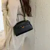 2026 Nova Moda Coreana Versátil Bolsa de Mão com Padrão de Pedra, Bolsa de Ombro Único Transversal Minimalista de Nicho de Luxo para Mulheres