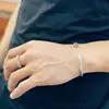 Plata Esterlina S925 Nuevo para Hombre de Marca Moderna Letra Irregular Graffiti Geometría Retro Personalizado Plata Tailandesa Anillo Abierto Moderno