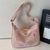 2025 Nova Bolsa Tote Casual Simples Estilo Coreano Estudante Aula Deslocamento Styline Preguiçosa Bolsa Mensageiro para Mulheres