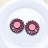 Accesorios de Resina de Girasol Brillante Flor DIY Accesorios para Anillo de Cabello Aretes Caja de Almacenamiento para Taza Material de Decoración