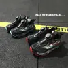 Talla 28-32 Otoño Nuevo Zapatos Deportivos de Correr de Cuero para Niños Zapatos para Trotar Suela de EVA Transpirables Zapatos Deportivos Infantiles 6593