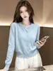 Otoño Invierno Nuevo Estilo Cardigan de Punto Holgado Delgado de Manga Larga Estilo Coreano Casual Abrigo Suéter Top para Mujer