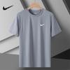 Camiseta de Gelo Manga Curta Masculina Verão Corrida Fitness Camiseta Seda de Gelo Secagem Rápida Roupas Top Esportivo Masculino com Elasticidade