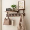 Perchero de Entrada con Forma de Ola para el Hogar Montado en la Pared Almacenamiento de Llaves y Bolsas de Entrada Perchero de Almacenamiento Detrás de la Puerta