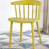 Cadeira de plástico para uso doméstico nórdico engrossado encosto Cadeira Milk Tea Shop Coffee Shop Fast Food Stool Varanda Casual Windsor Chair