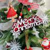 Navidad Transfronteriza Cuadros Rojos Colgante Letra Británica Arreglo Ambiente Árbol de Navidad Regalo DIY Decoración Caja de Regalo