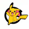 Desenho Animado Pokemon Fofo Pikachu Sapatos de Furo Flor de Sapato Fivela de Sapato Cola Macia DIY Acessórios para Sapatos Amazon Atacado