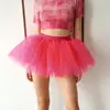 Falda de Malla de Cuatro Capas Falda de Pastel de Rendimiento Cosplay Transfronteriza Amazon Tutú para Adultos Falda Abullonada Comercio Exterior Halloween