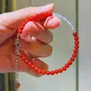 Conjunto de Pulseira e Colar de Ágata Cornalina Natural 7A e Pedra da Lua Cinza de Alta Qualidade