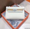 Bolso Kelly Mini de Primera Generación para Mujer Bolso de Mano de Piel de Vaca Swift de Primera Capa Importada Bolso de Mano con Color de Contraste Bolso Pequeño Cruzado con Cadena para Mujer