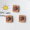 Carcasa de teléfono con forma de galleta, donut, oso de café, resina, accesorios para manualidades, venta al por mayor, pj1280