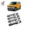 Adecuado para Suzuki 20-22 Hustler Modificado Especial Manija de Puerta Cromada Tira Brillante Decorativa Cubierta de Manija de Puerta