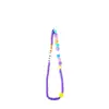 Lanyard Corto Nuevo para Teléfono DIY para Mujeres, Lanyard Accesorio Creativo de Rebanada de Silicona Morada para Funda de Teléfono, Decoración de Bolso