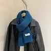 Cachecol de Inverno Masculino Personalizado Cor Lisa Listrado Macio Tricô Casal Coreano Versátil Moda Cachecol Quente