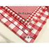 Tela de Ropa a Cuadros Blanco y Negro Rojo y Blanco Rojo y Negro Cuadro Pequeño Camisa Mantel Tela para Cortina Venta al por Mayor Algodón Sofá