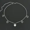 Anillo de Piercing para Ombligo Sexy y de Moda Más Vendido con Cadena para Cintura de Corazón Hueco con Pedrería, Accesorio de Moda