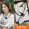 Bufanda Larga de Seda para Mujer 2026 Estilo Nuevo Bufanda para el Cuello con Tacto de Alta Gama, Bufanda Pequeña de Alta Gama Moderna y Elegante para Combinar con Camisas