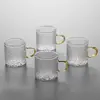 Mini Tetera de Vidrio Estilo Retro Pequeña Resistente a Altas Temperaturas con Filtro Infusor de Té Transparente Juego de Tetera Kung Fu