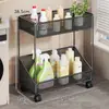 Prateleira de armazenamento para banheiro, prateleira de armazenamento integrada de vários níveis para chão para banheiro, vaso sanitário, máquina de lavar e espaços estreitos