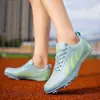 Zapatillas de clavos de atletismo profesionales para estudiantes de secundaria varones, zapatillas de clavos para estudiantes de secundaria mujeres para entrenamiento de carrera de larga distancia, zapatillas de salto de longitud, zapatillas de clavos para pruebas físicas de carrera