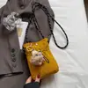 Bolsa Cruzada de Hombro de Celebridad de Internet Bolsa Pequeña con Cordón 2025 Moda de Nicho Ligera Mini Bolsa para Teléfono Móvil de Nylon para Mujer