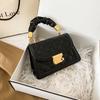 Bolsa Feminina 2024 Nova Fashionável Fashionável Rombos Estilo Coreano Ins Versátil de Mão Ombro Transversal Pequena Quadrada