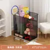 Cesta de Almacenamiento para Esterillas de Yoga con Ruedas, Estante de Almacenamiento para Equipos Deportivos y de Fitness, Estante de Almacenamiento para Mancuernas, Raqueta de Bádminton, Estante de Almacenamiento para Baloncesto