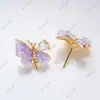 Anillo de Perla, Pendientes, Colgante Juego de Tres Piezas, Mariposa Gota de Aceite Cristal Diseño de Nicho, Lujo Accesible DIY de Alta Gama