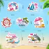 Pegatinas Marítimas de Crucero aptas para Pegatinas Magnéticas Pegatinas Decorativas de Dibujos Animados Suministros para Fiestas Pegatinas para Coche Pegatinas para Refrigerador Hatch Verano