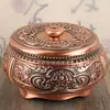 Cinzeiro de Luxo Leve Estilo Europeu com Tampa Quarto Anti-Cinzas Casa Criativo Distintivo Moderno Vintage Cinzeiro de Bronze para Sala de Estar