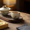 Esmalte de Caramelo Loto Pintado a Mano Puro Sombra de Bambú Taza de Té de Cerámica Taza de Té para el Hogar Taza de Maestro Juego de Té Kung Fu Taza Individual para Té