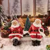 Decoración del Hogar Transfronteriza Cuidadosamente Seleccionada Artesanías de Resina Escultura de Papá Noel Navideño Decoraciones Artísticas de Lujo Ligero Nórdico