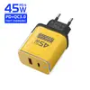 Carregador de parede AC multi-porta com concha transparente 5v2a12w adaptador de energia PD20W carregador de carregamento rápido regulamentos europeu e americano britânico