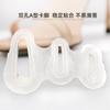 Separador de dedos en forma de A con doble orificio, peso para pulgar valgo, separador de un dedo, órtesis de hueso para pie grande, transparente