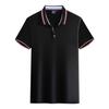 Camisa polo, ropa de trabajo personalizada, camiseta de manga corta, camisa publicitaria cultural, logotipo bordado, solapa, ropa de trabajo empresarial personalizada