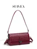 Bolsa Feminina Trançada Transversal para Axila 2026 Bolsa de Mão de Luxo Moda Bolsa Baguete Vintage Bolsa de Ombro Único Transversal Bolsa Sela