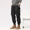 Pantalones Cargo para Hombre 2026 Retro Americano Corte Holgado Cremallera Única Puños Tobillo Cónico Casual Moderno Pantalones Deportivos para Exteriores