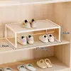 Panel divisor de zapatero expandible, herramienta mágica para guardar zapatos, divisor de zapatero, panel divisor de almacenamiento de armario, estante de soporte para zapatos