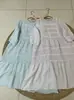 Primavera 2026 Nuevo Vestido de Lino para Mujer Cuello Redondo Estilo Japonés Vestido Holgado de Longitud Media Vestido Jersey Versátil Estilo Artístico