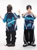 Roupas da moda infantil hip-hop, macacão solto de marca da moda hip-hop para meninos e meninas, roupas infantis legais de hip-hop