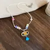 Bolsa Colgante Collar para Gafas de Sol Magnéticas de Cuero Dopamina Cadena de Suéter Casual de Verano Versátil Moda Collar Dulce