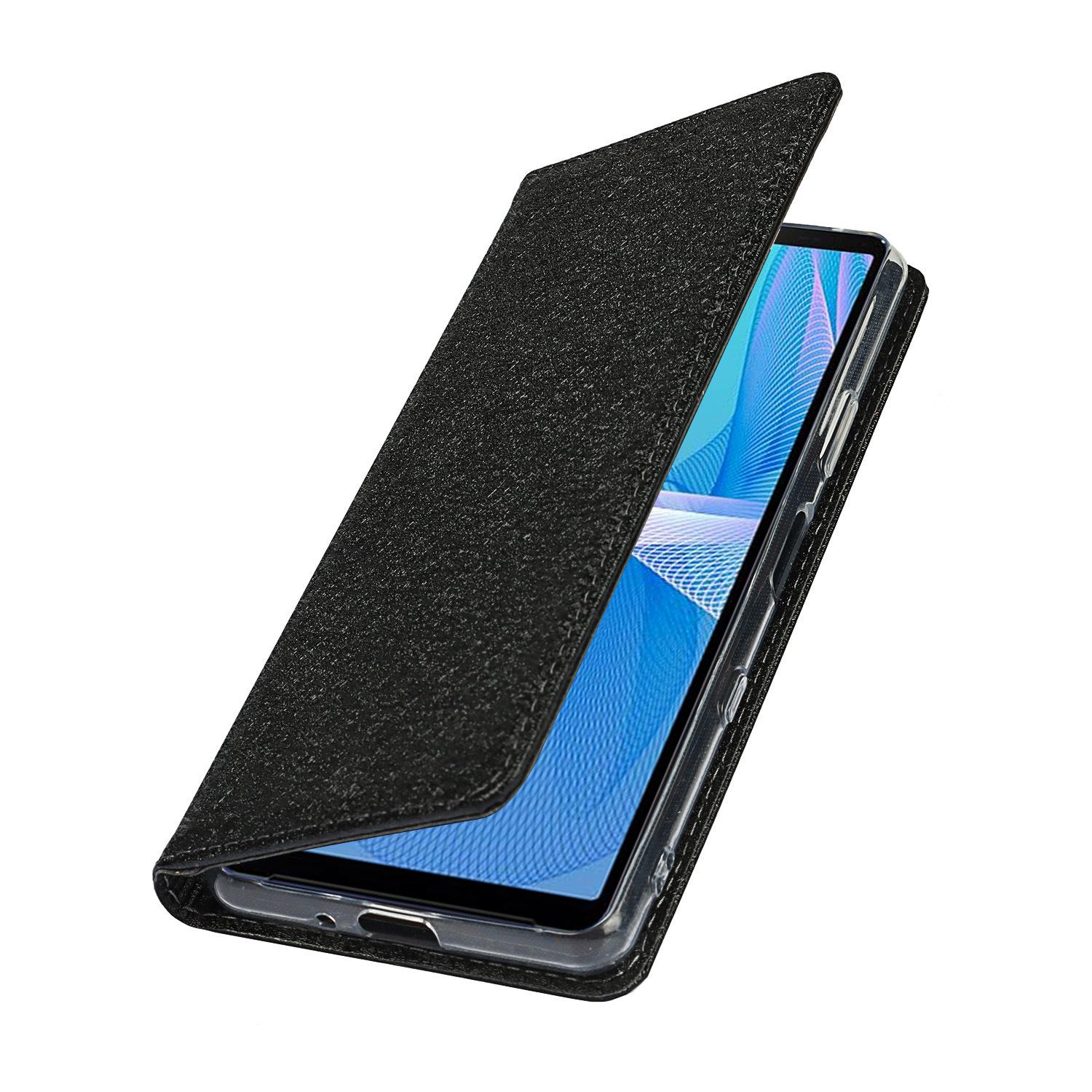 索尼 Xperia 10 III 挂绳蚕丝纹皮套