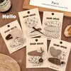 Nuevos pasadores de tela color café, versátiles y lindos, adecuados para niñas, elegantes pasadores para flequillo, pasadores laterales y elegantes accesorios para el cabello