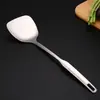 Pala de cocina de acero inoxidable lijado pala cuchara pala de una sola pieza engrosada cuchara de cocina pala
