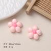 Accesorios de resina diy de dibujos animados joyería flor de cinco pétalos funda para teléfono móvil llavero pasador para el cabello pinza para el cabello decoración material hebilla de zapato