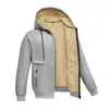 Chaqueta de Terciopelo de Cordero Cárdigan para Hombre Sudadera con Capucha para Hombre Chaqueta de Terciopelo Cálida de Invierno Chaqueta para Hombre Ropa Exterior Deportiva y de Ocio para Hombre