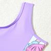 Traje de baño con estampado europeo y americano para niños grandes de AliExpress, bikini lindo de niña, traje de baño de dos piezas para la playa para niños